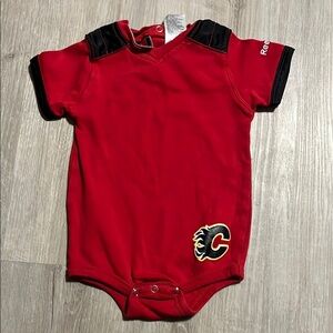 Reebok Red Baby Onesie with Logo